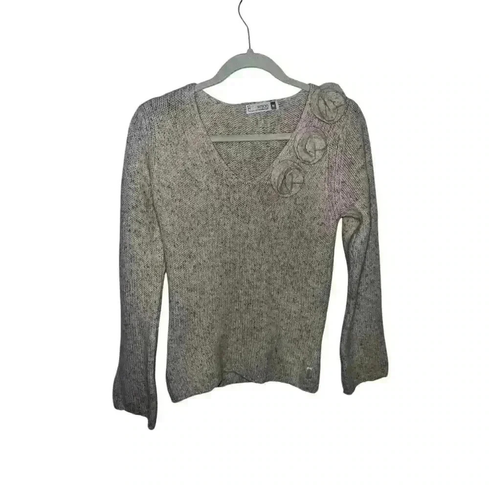 Fisherman out of Ireland brown Comfy V-neck Long Sleeve Preppy Light Academia